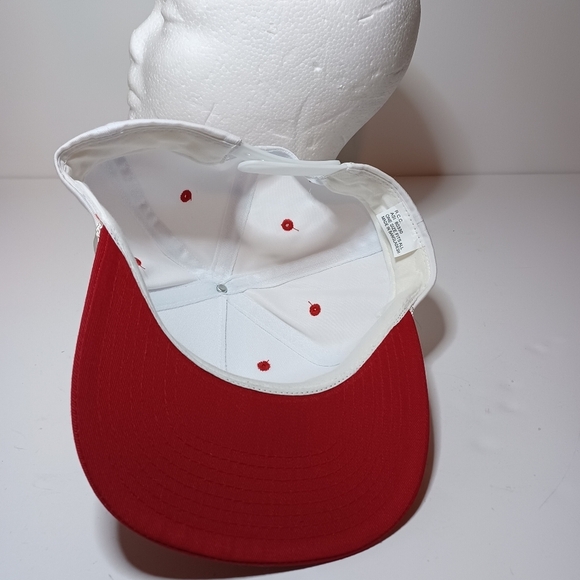 Vintage The Dallas Morning News Promotional Snap Back Trucker Hat White / Red Se - Picture 6 of 6